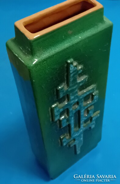 Mázas art-decó kerámia váza ,  ZST Pezinok , Szlovákia