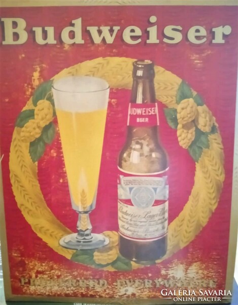 Budweiser Advertising Placard 168 #34