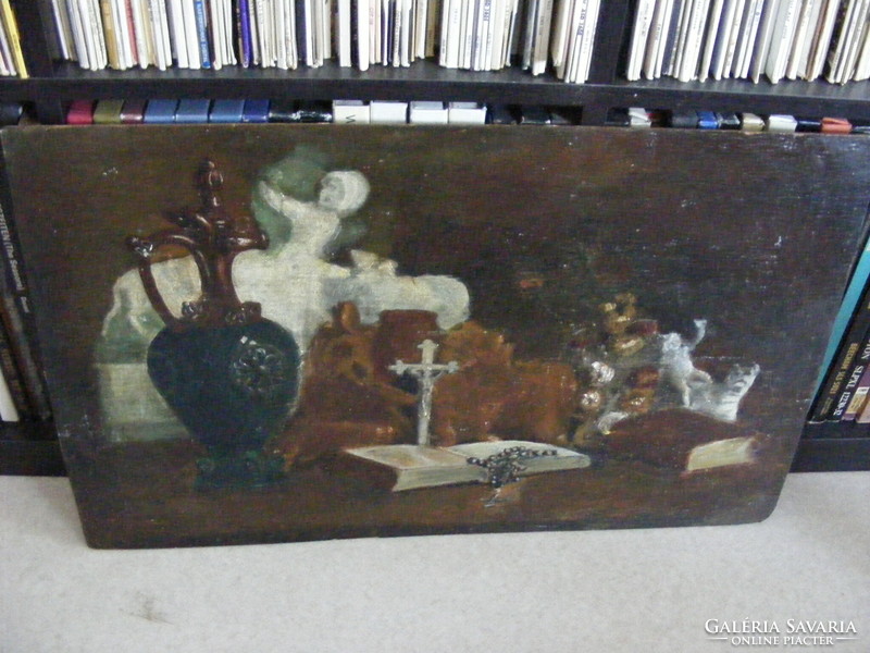Vanitas csendélet  cca1910 olaj-fa