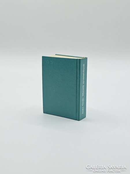 Janka Gyula Miniatűr nyomtatványok minikönyv, miniatűr könyv