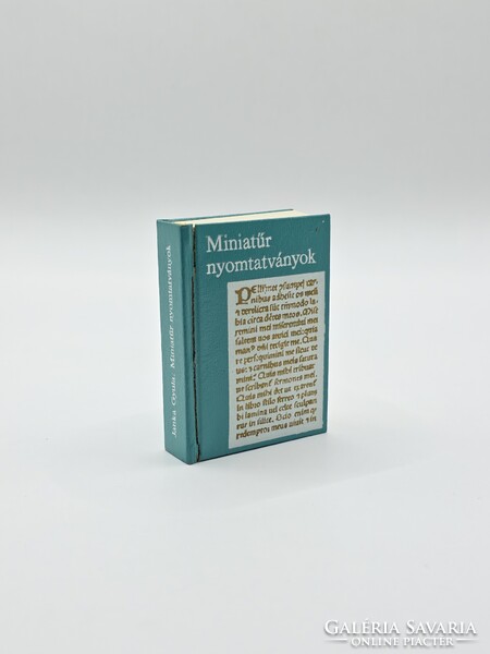 Janka Gyula Miniatűr nyomtatványok minikönyv, miniatűr könyv