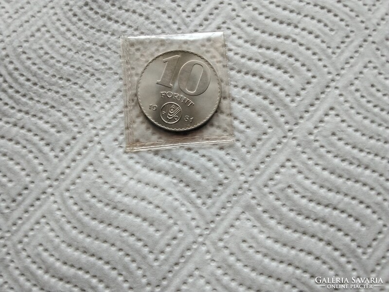 10Ft 1981-es FAO UNC + nem volt forgalomba, Forgalmisorból, verdefényes, ritka darab, csak 60000db!!
