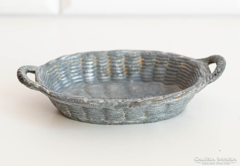 VIntage fém kosárka hamutartó / tálka