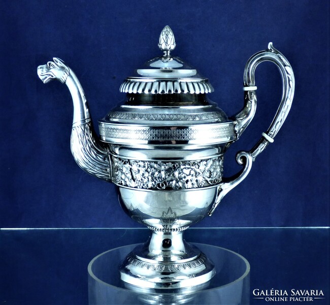 LÉLEGZETELÁLLÍTÓ, ANTIK EZÜST KIÖNTŐ, BERLIN, 1840!!!