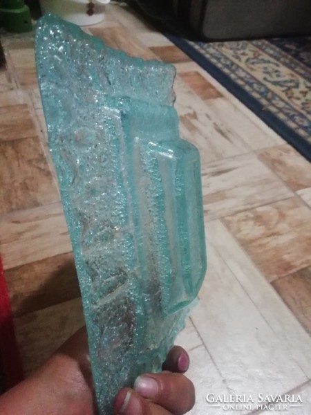 Vintage kék üveg kínáló  ﻿Hihetetlen aukciók és akciók folyamatosan !Vegye-Vigye