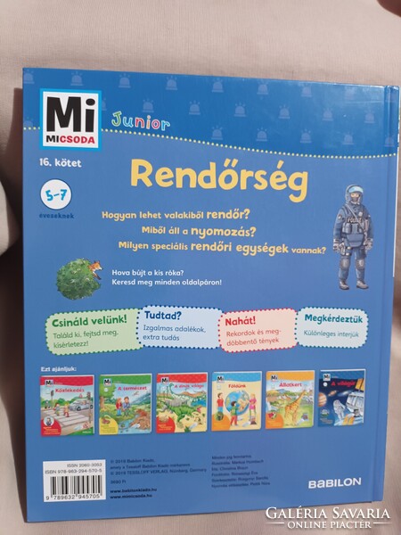 Mi Micsoda Junior - Rendőrség - Ritka - Kukucskálós ablakokkal