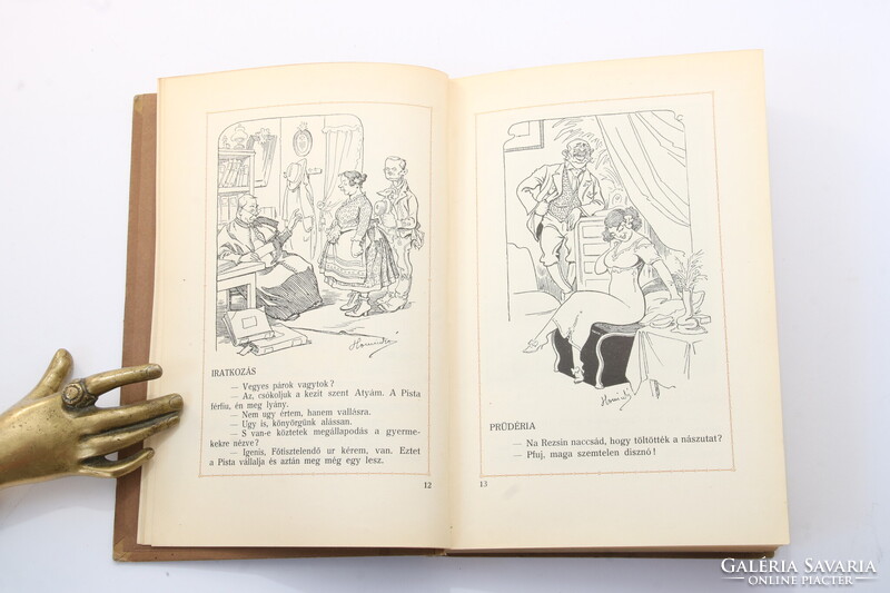 1915 - Dedikált - Kner Izidor Agyafurt alakjai  - Garay Mühlbeck Vadász Geiger rajzaival Szép péld.