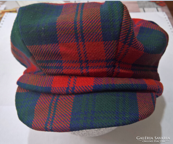 Retro Vintage 70's különleges Skót kockás sapka