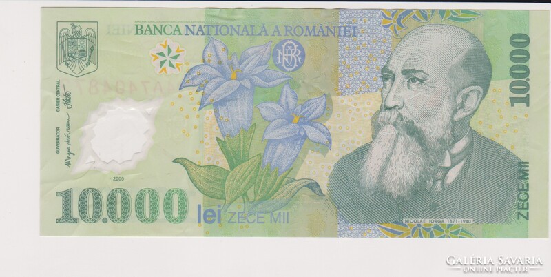 Románia 10.000 lei 2000  F