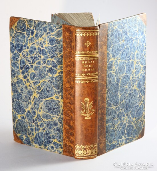 1814 - Budai Ézsaiás - Régi római vagy deák írók élete Díszesen aranyozott Gyönyörű félbőr kötés !!