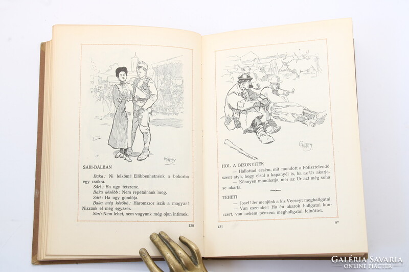 1915 - Dedikált - Kner Izidor Agyafurt alakjai  - Garay Mühlbeck Vadász Geiger rajzaival Szép péld.