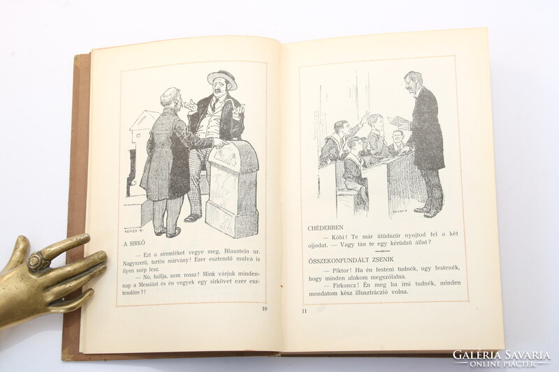1915 - Dedikált - Kner Izidor Agyafurt alakjai  - Garay Mühlbeck Vadász Geiger rajzaival Szép péld.
