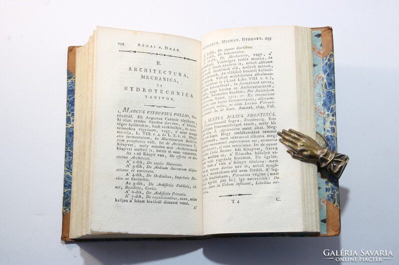 1814 - Budai Ézsaiás - Régi római vagy deák írók élete Díszesen aranyozott Gyönyörű félbőr kötés !!