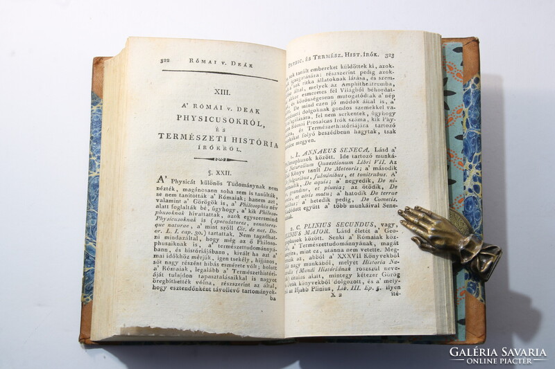 1814 - Budai Ézsaiás - Régi római vagy deák írók élete Díszesen aranyozott Gyönyörű félbőr kötés !!