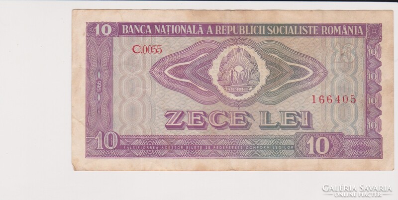 Románia 10 lei 1966 F