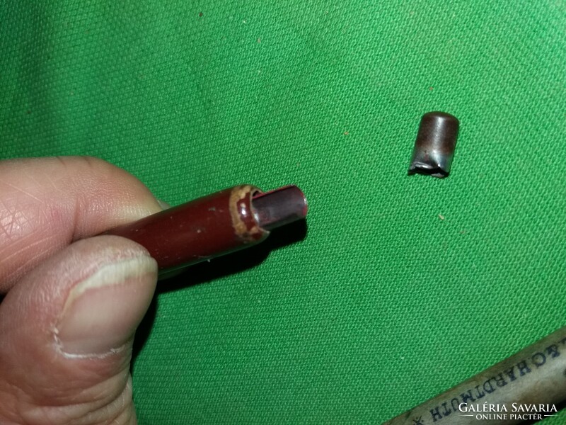 Antik faburkolatú nyomós grafit irón + ceruzahegy "MEPHISTO" tartóval a képek szerint