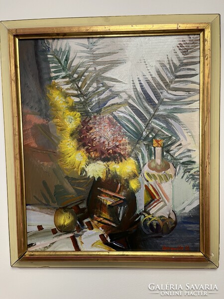 DOBROVITS FERENC, PÁFRÁNYOS CSENDÉLET 1982