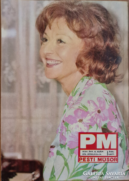 Pesti Műsor program magazin, XXV/15, 1976 április (Szirtes Ádám, Sárosi Katalin)