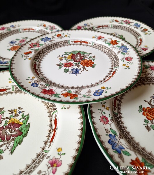 Mesés Spode desszertes tányérok  Chinese Rose dekoros 4 db