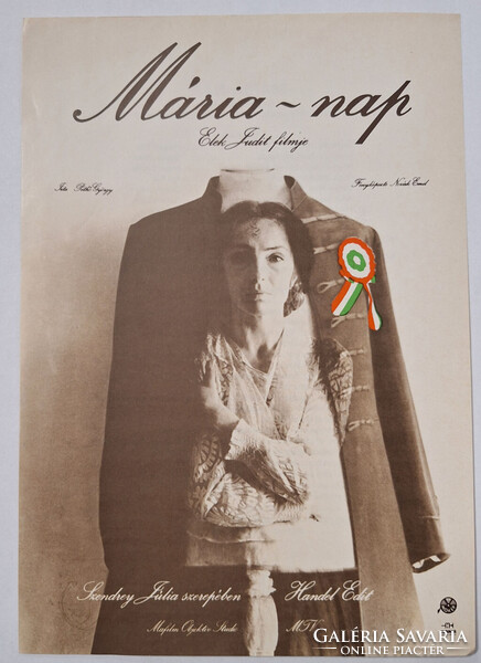 Mária Nap filmes villamosplakát, Elek Judit, Handel Edit 1978