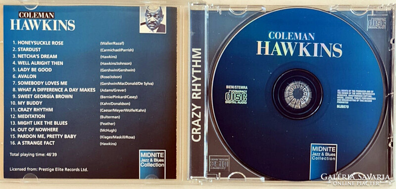 Coleman Hawkins, Crazy Rhythm zenei CD
