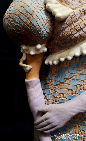 DT/490. – Bod Éva – Kalapos hölgy (42 cm)
