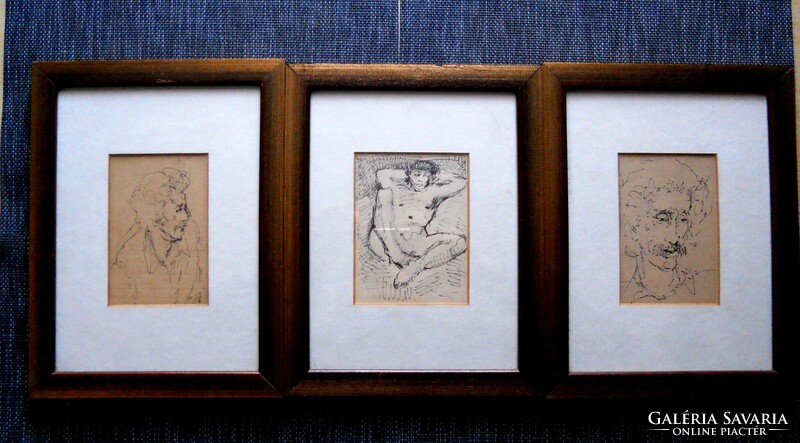 Német művész grafikái   3 db.