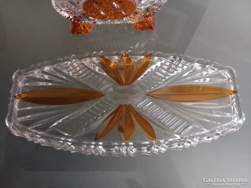 Luxus Art Deco Karl Palda Bomemia Kristály üveg pipere készlet a fésülködő asztalra!