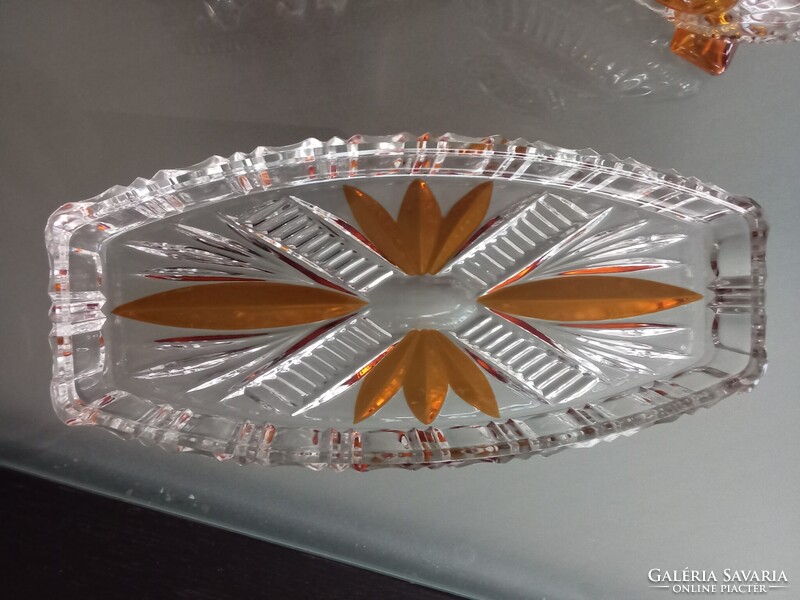 Luxus Art Deco Karl Palda Bomemia Kristály üveg pipere készlet a fésülködő asztalra!