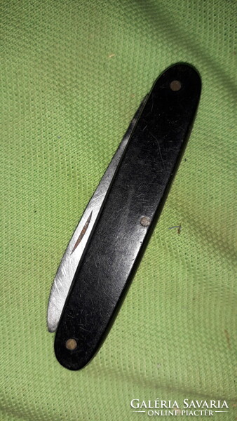 Antik bakelitnyeles kétpengés bicska 16 cm-6 cm és 3 cm pengékkel, kifent 7cm a nyél képek szerint