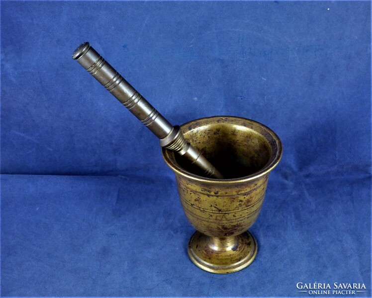 KÜLÖNLEGES, ANTIK, BRONZ MOZSÁR, CA. 1780!!!