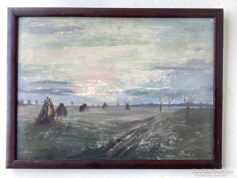 Piczek Zoltán - Őszi naplemente .