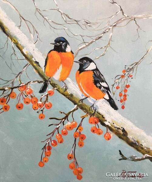 Havas ágon c. Kortárs olajfestmény