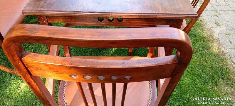 Thonet - Josef Hoffmann Nr. 511 komplett garnitúra, szalon, vagy étkező RITKASÁG!