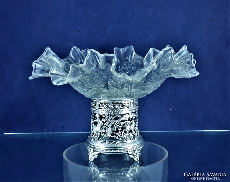 KÜLÖNLEGES, ANTIK EZÜST AUFSATZ, FRANCIAORSZÁG, CA. 1850!!!