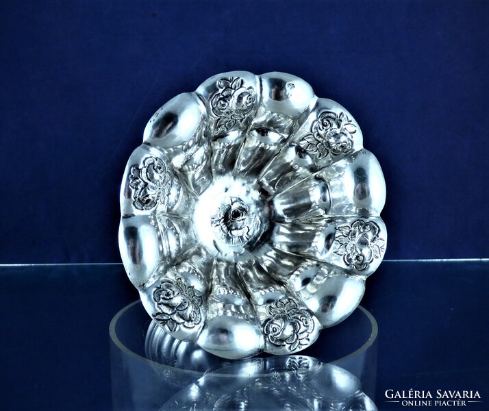 POMPÁS, ANTIK EZÜST KÍNÁLÓ, BÉCS, CA. 1860!!!