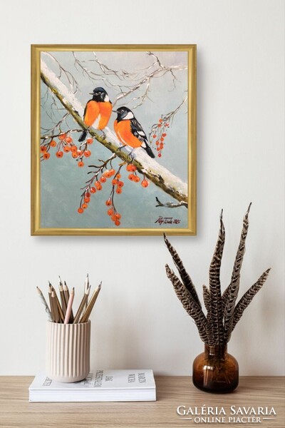 Havas ágon c. Kortárs olajfestmény