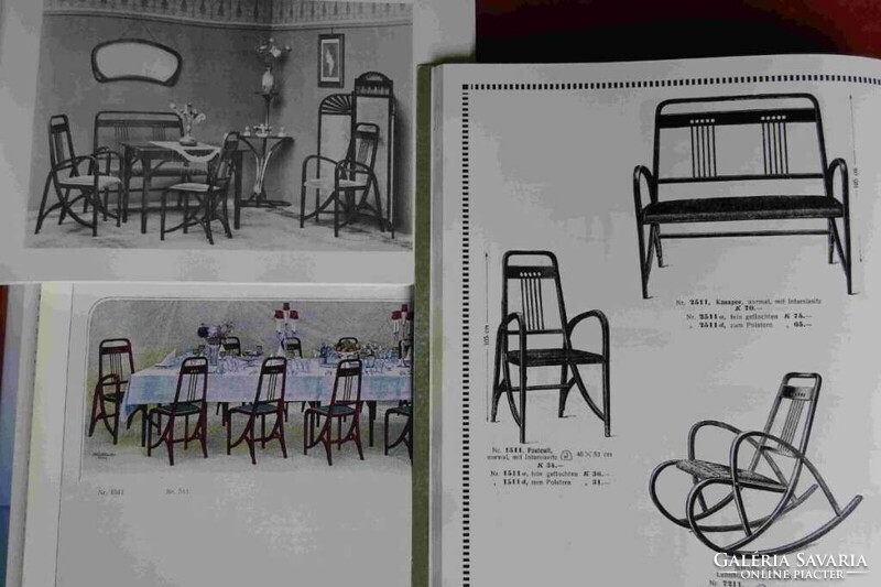 Thonet - Josef Hoffmann Nr. 511 komplett garnitúra, szalon, vagy étkező RITKASÁG!