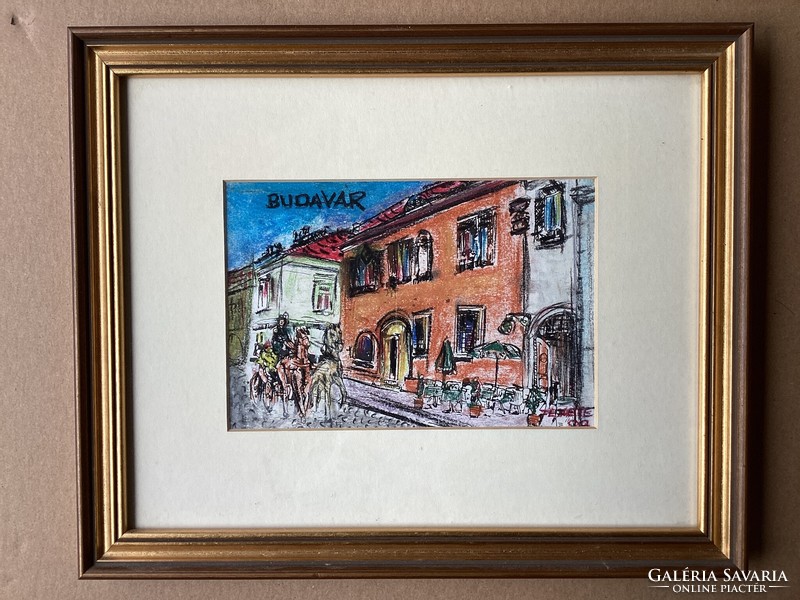 Budavár , Fekete szignóval .