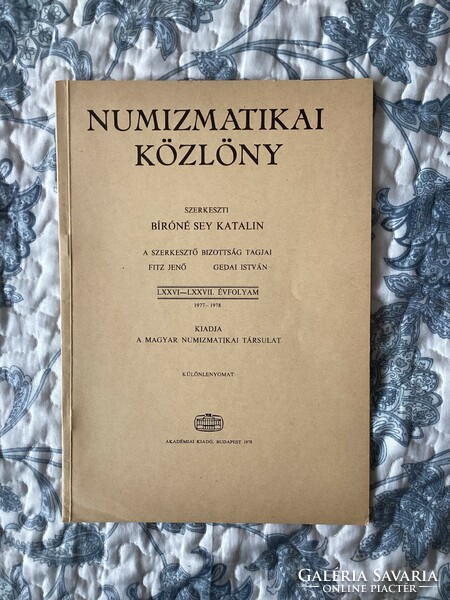 Numizmatikai Közlöny .
