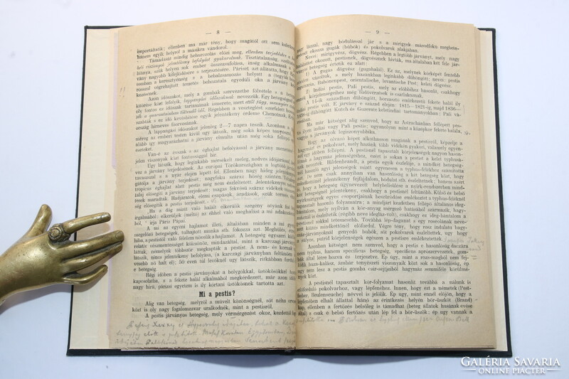1879 - Ritka orvosi könyv - Kovách Imre Az asztracháni pestis teljes példány !!