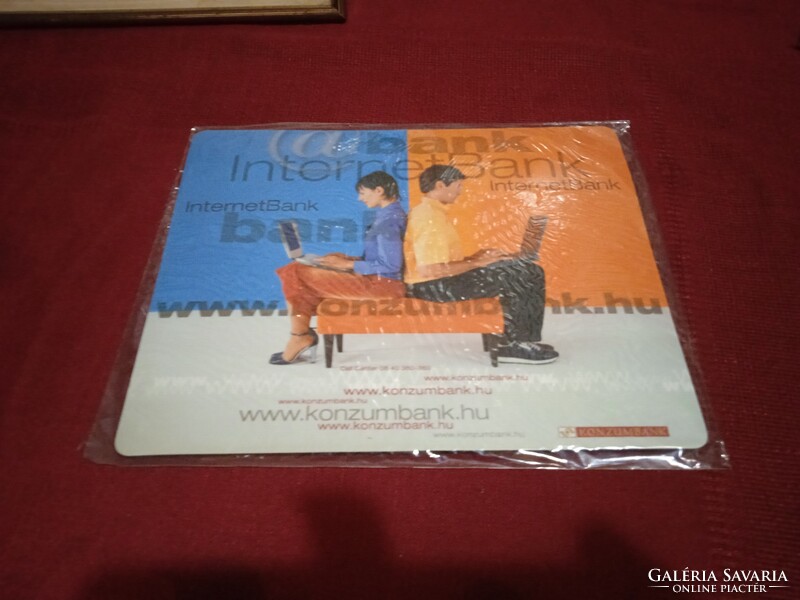 20 year's old Hungarian Konzum Bank mouse pad. Never used