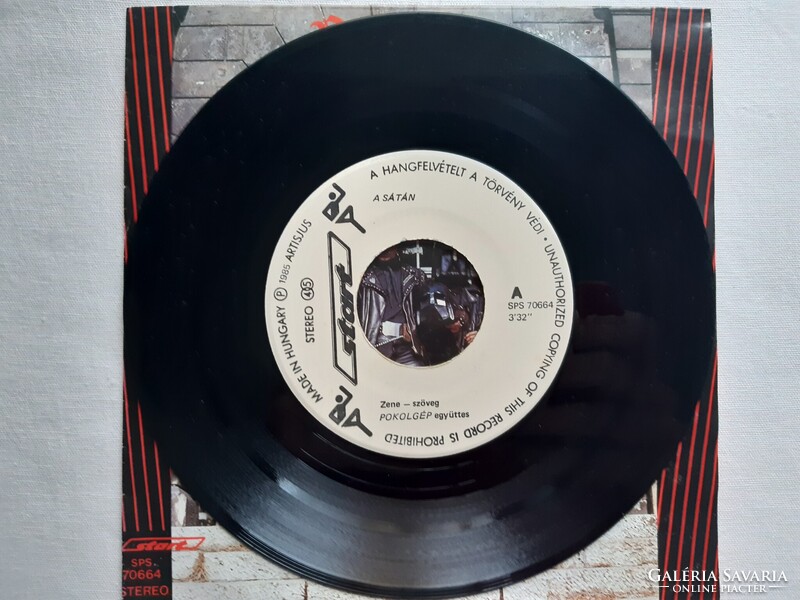 ÚJSZERŰ, NAGYON RITKA, POKOLGÉP KISLEMEZ: SÁTÁN / MASZK SP!