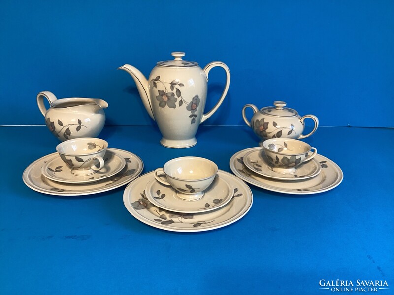 Rosenthal Winifred porcelán kávés , reggeliző készlet 3 személyes .