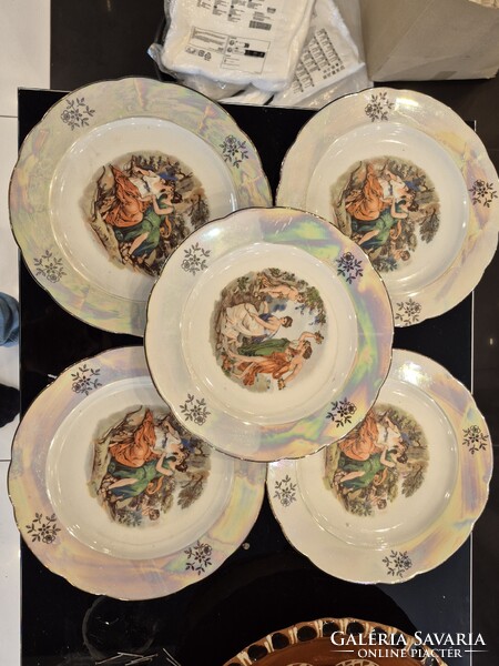 Dísz Fali tányér 5db