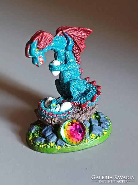 Gyűjtői fémöntvény figura-szobor, rendkívül szép, részletgazdag darab.