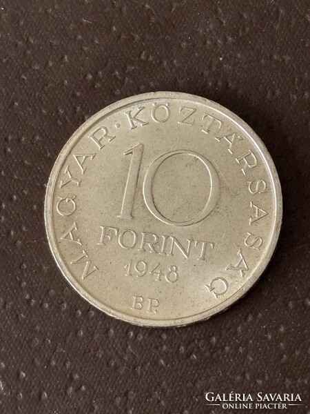 Ezüst Érme 10 FORINT SZÉCHÉNYI ISTVÁN 1948 !!!