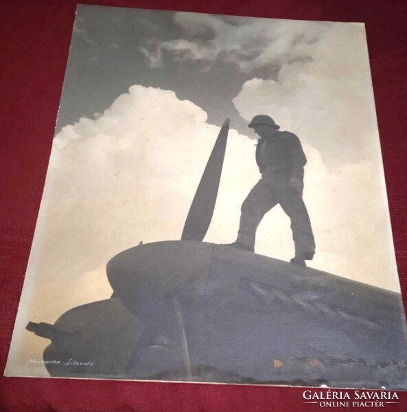 Black and Whitel Photograph of World War 2 soldier 30x42cm without frame