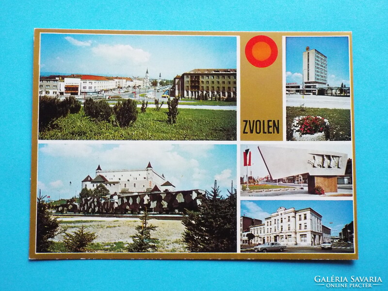 Képeslap (5) - Csehszlovákia (Szlovákia) - Zvolen (Zólyom) mozaik 1970-es évek