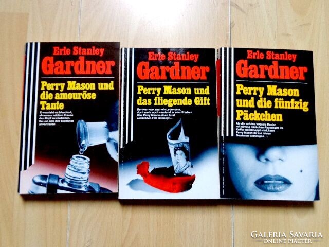Erle Stanley Gardner német krimi 3db / deutsch